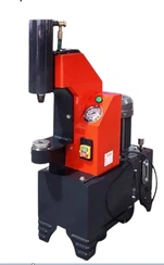 Mesin memukau sepatu rem kaki vertikal